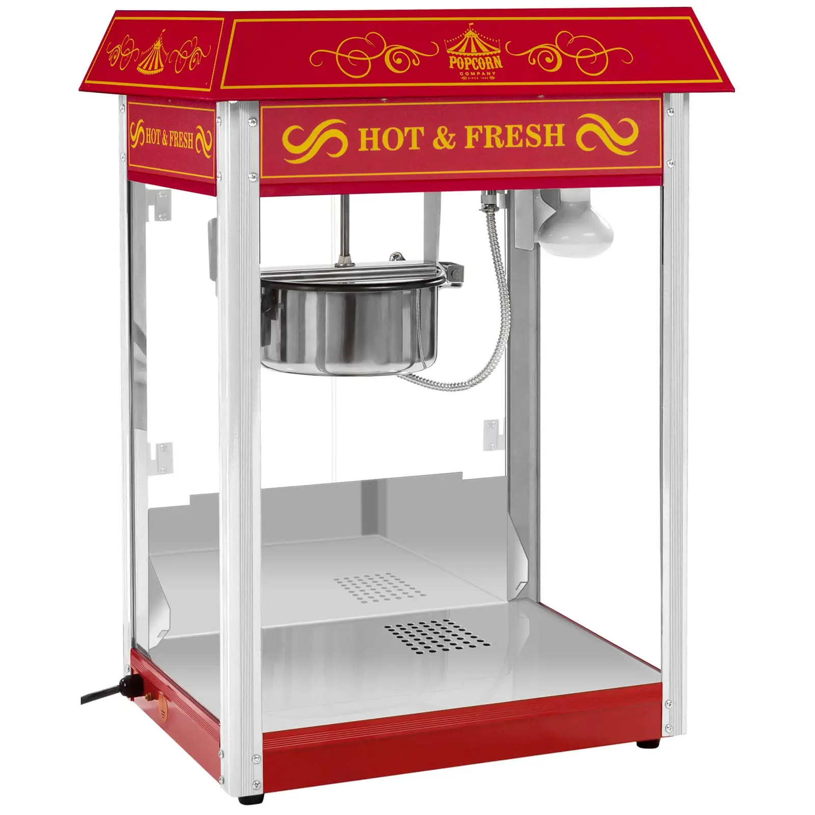 Stroj na popcorn červený - americký design