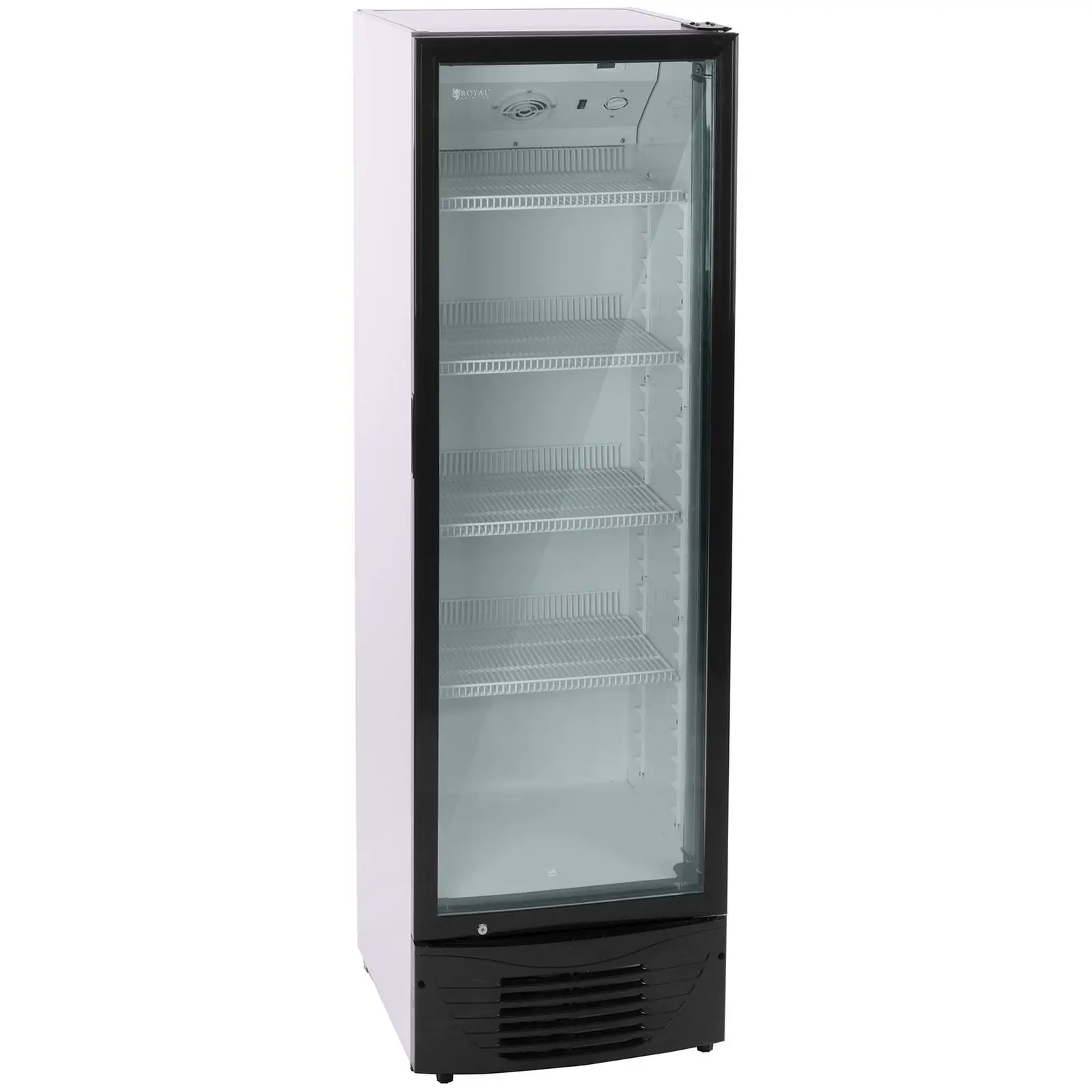 Chladnička na nápoje 320 l LED černý rám - Lednice na nápoje Royal Catering