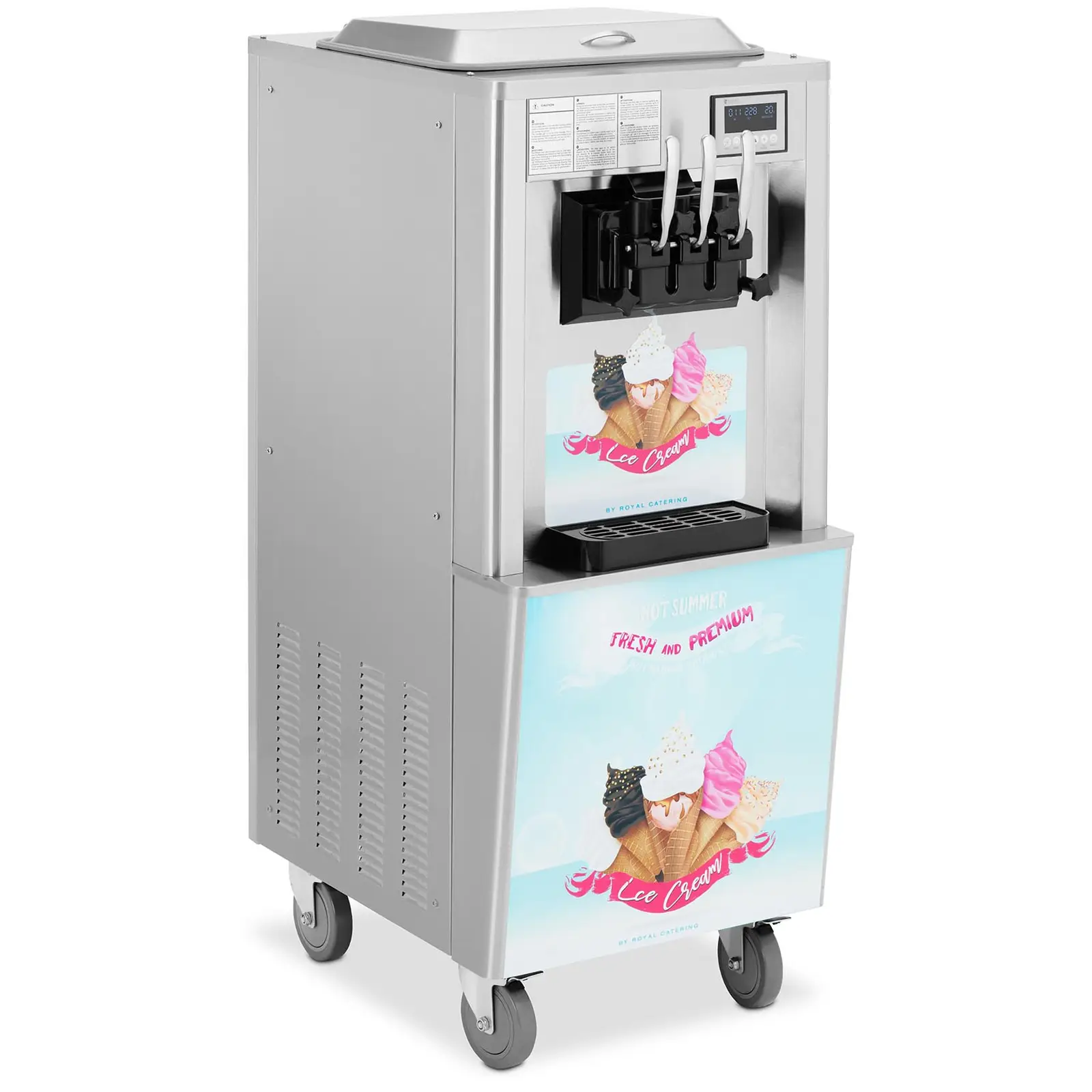 Stroj na točenou zmrzlinu - 2140 W - 33 l/h - třípákový - Royal Catering