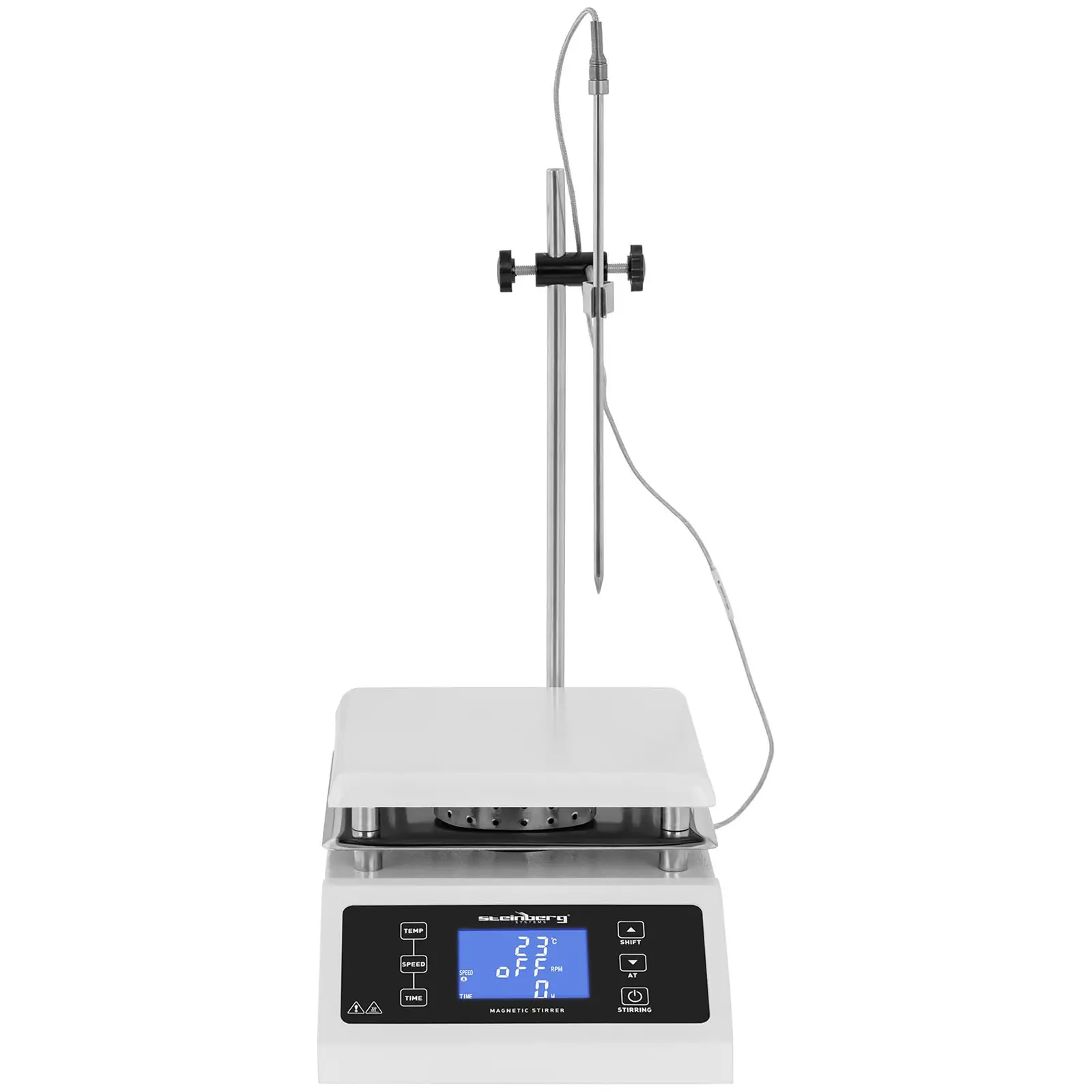 Magnetická míchačka s ohřevem - 350 °C - 5 l - 2 000 ot/min