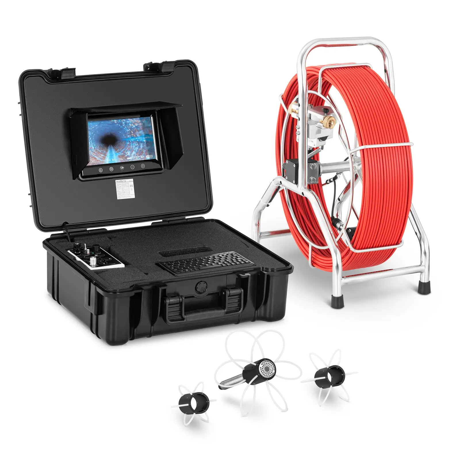 Inspekční kamera 60 m 42 LED 9" displej - Endoskopické kamery Steinberg Systems