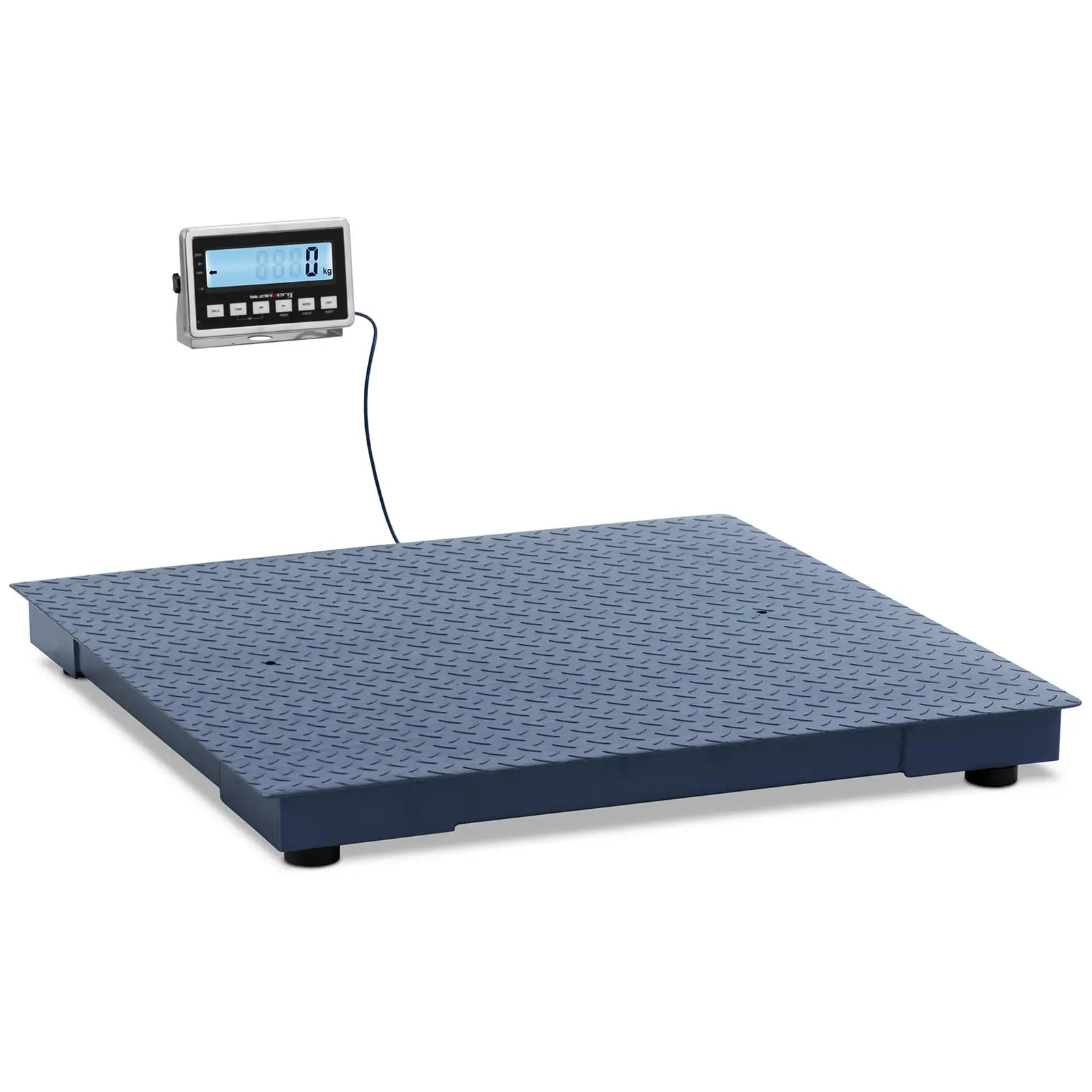 Podlahová váha - 3000 kg / 1 kg - 1000 x 1000 mm - LCD
