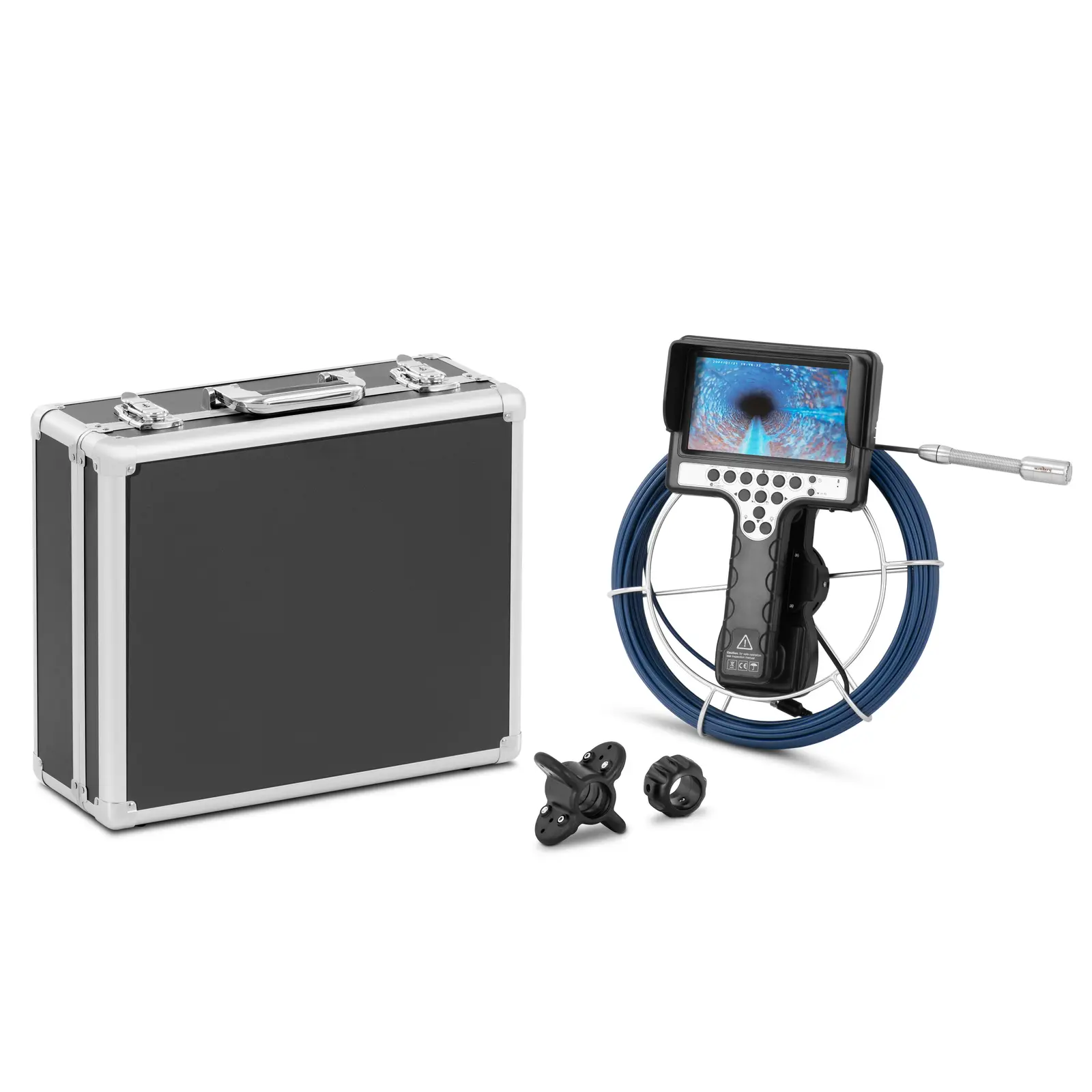 Inspekční kamera 30 m 12 LED 7" displej - Endoskopické kamery Steinberg Systems