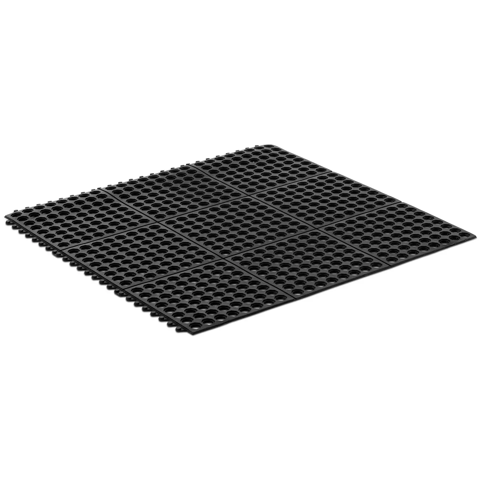 Gumová podložka - 92 x 92 x 0.5 cm - černá