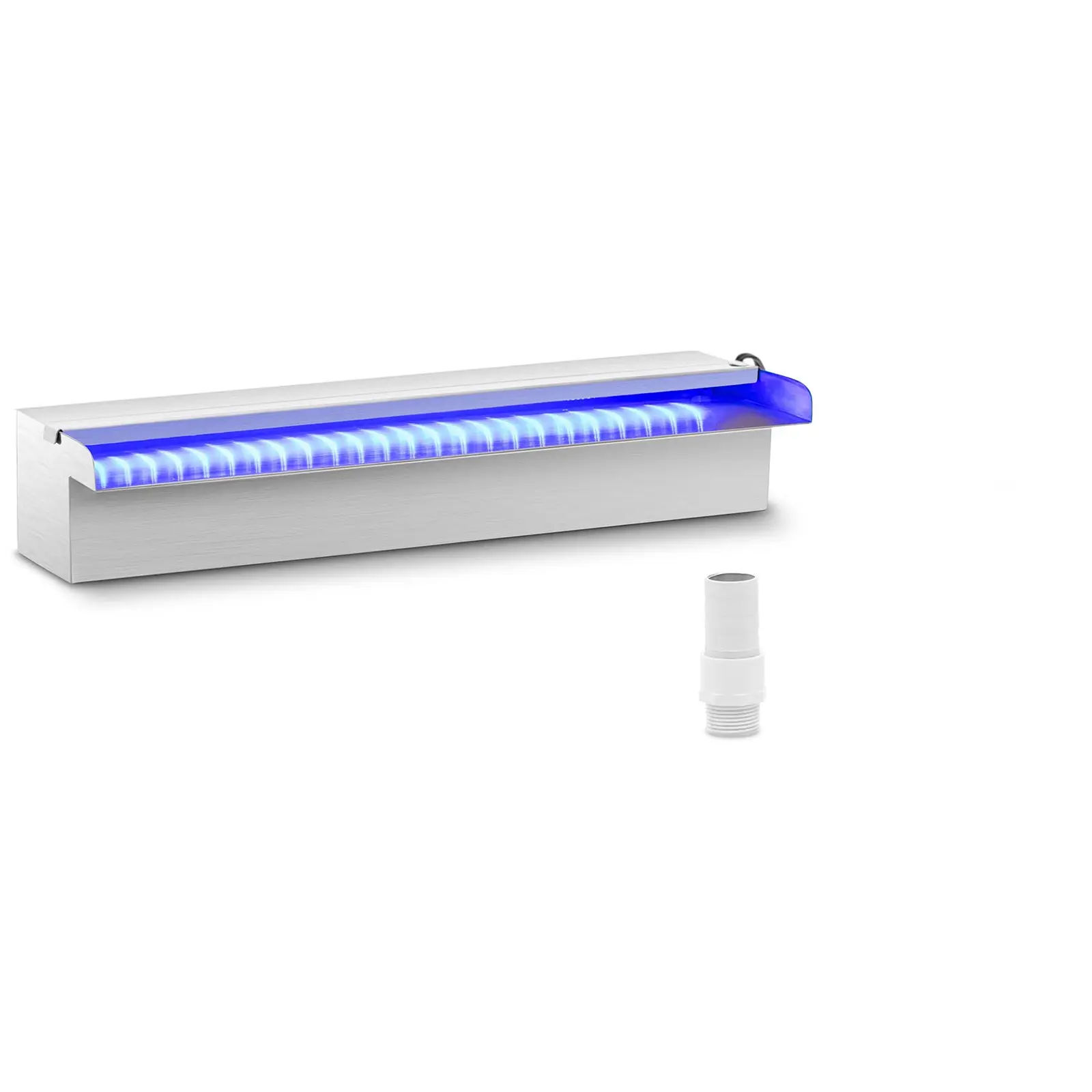 Chrlič vody - 45 cm - LED osvětlení - modrá/bílá - otevřený vývod vody