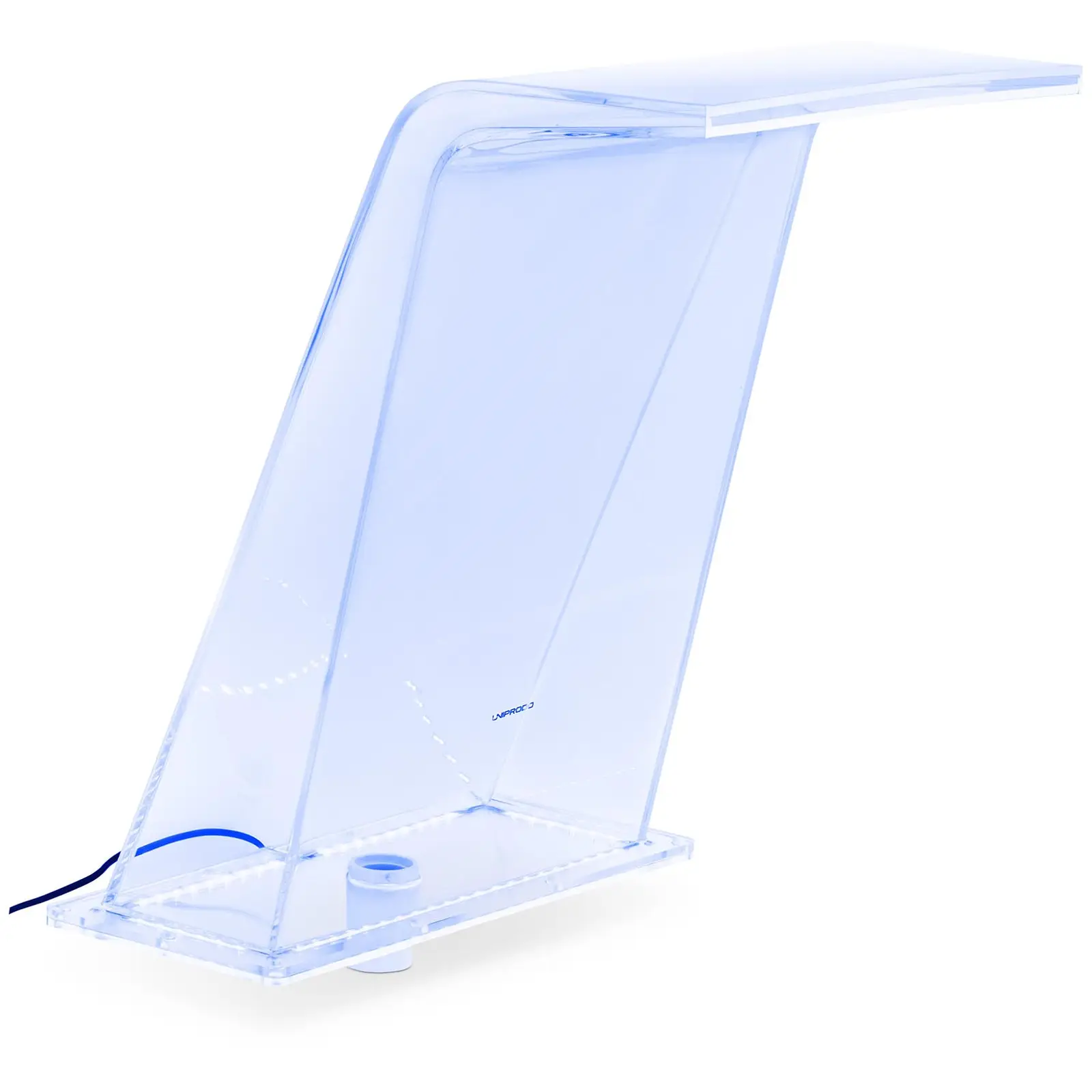 Chrlič vody - 45 cm - LED osvětlení - modrá/bílá barva