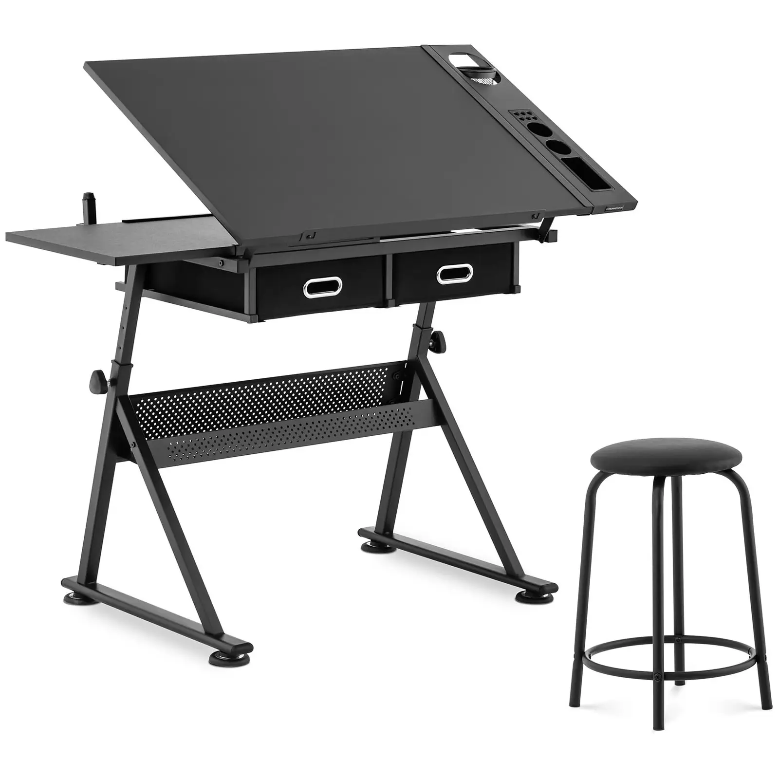 Kreslicí stůl - 115 x 60 cm - nastavení sklonu a výšky - se stoličkou